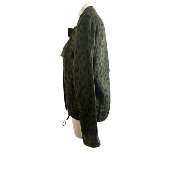 Rails Collins Leopard Military Jacket in Sage Green - Picture 16 of 16